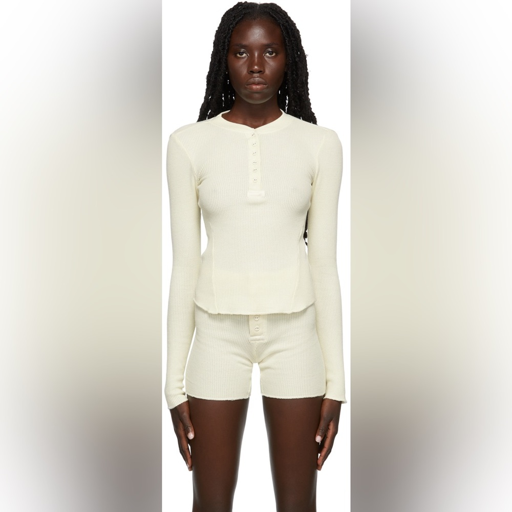Skims waffle outfit NWT camel color